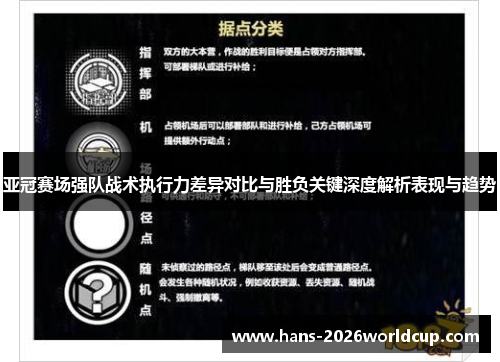 亚冠赛场强队战术执行力差异对比与胜负关键深度解析表现与趋势